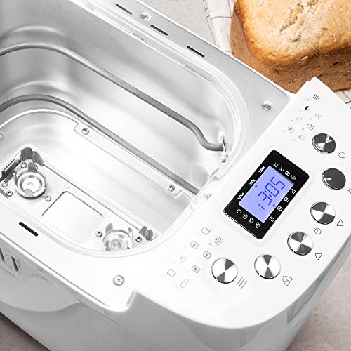 Cecotec Panificadora Bread&Co 1500 PerfectCook. 850 W, 1,5 Kg, 15 Programas, 15 horas programables, 2 Resistencias, Cubeta apta para lavavajillas, Recetario