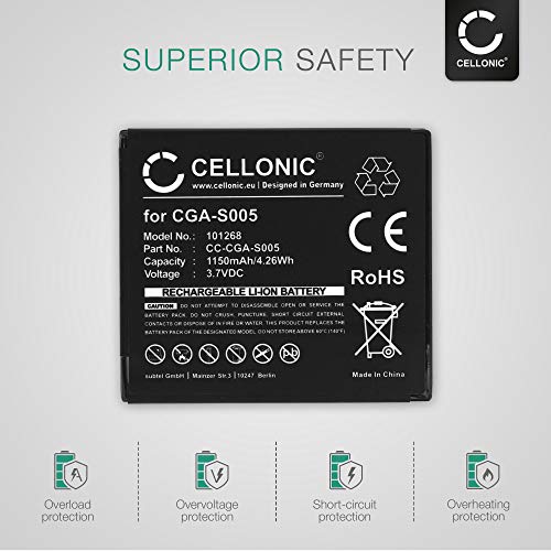 CELLONIC® 2X Batería de Repuesto LB-080 para Kodak PixPro Orbit360 4K PIXPRO SP1 PIXPRO SP1 HD PIXPRO SP360 PixPro SP360 4K PlaySport Zx5, 1150mAh, Accu Sustitución Camara, Battery