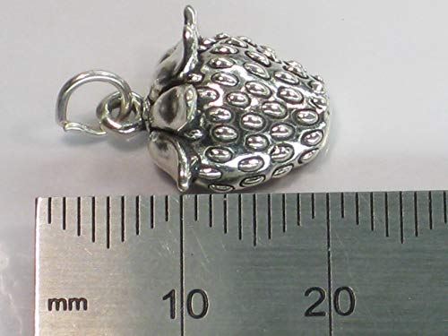 Charm de plata de ley Strawberry Patience .925 x 1 Fruta con Significado