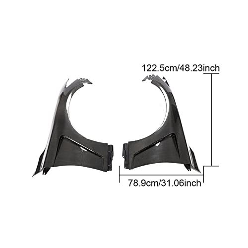 CHENTAOYAN Accesorios de carrocería del Coche Ventilaciones de Guardabarros Laterales Exteriores del Coche for Infini-Tis Q50 Sedan 2014-2018 Coche Delantero Ventiladores de Guardabarros Cubierta de