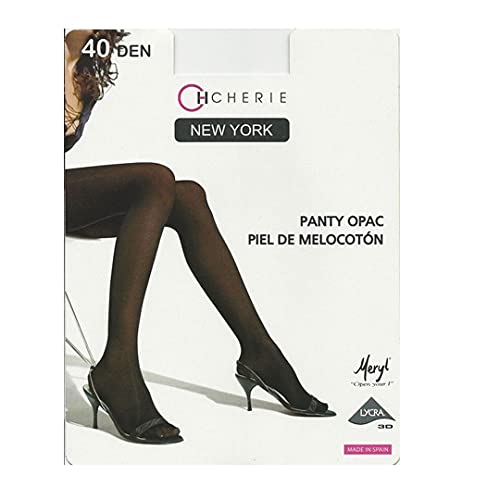 CHERIE 1150-5486-GRIS Medio-G - Media Piel Melocoton 40D Mujer Color: Gris Medio Talla: G