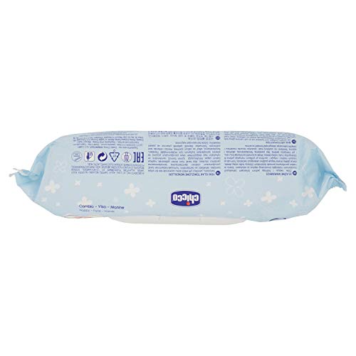 Chicco Toallitas Húmedas Bebé Multiusos, 1 Paquete de 72 Toallitas Húmedas para Bebés y Niños, Sin Alcohol ni Fragancias, Imprescindibles para Recién Nacidos, Toallitas Aptas para Pieles Sensibles