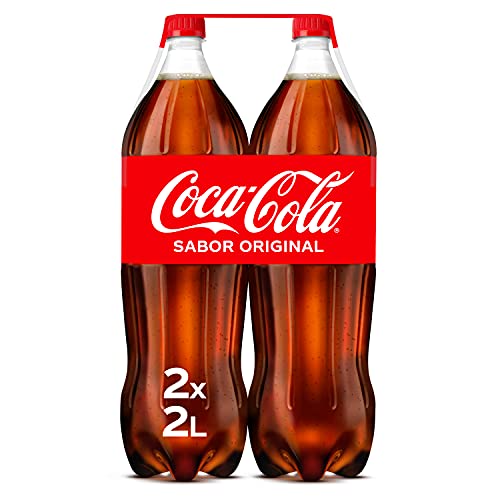 Coca-Cola Sabor Original - Refresco de cola - Pack 2 botellas 2 L