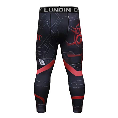 Cody Lundin Pantalones de compresión para hombre Dry Cool Sports Medias Pantalones para correr Leggings de entrenamiento Pantalones largos para hombres (estilo, Estilo H, M