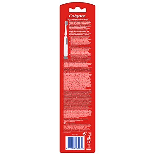 Colgate 360 Floss Tip, Recambio Cepillo de Batería, 1 paquete con 2 unidades