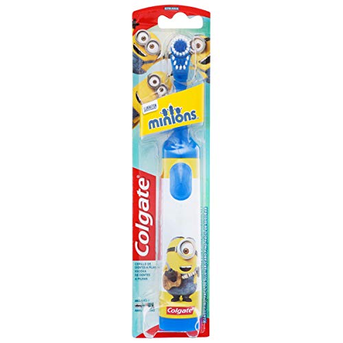 Colgate Minions Cepillo De Dientes De Batería Suave Para Niños, Limpieza Profunda - Ud