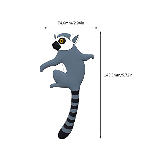 Color Yun Gancho para Colgar de Gato de algalia de Dibujos Animados, decoración de Pared de habitación, Ganchos de Animales en 3D