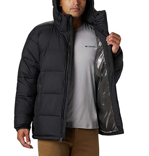 Columbia Pike Lake Hooded , Chaqueta con capucha Hombre, Negro (BLACK), S