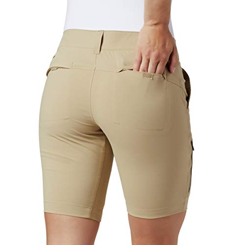 Columbia Saturday Trail Pantalones Cortos de Senderismo, Mujer, Marrón (British Tan), W4/L12