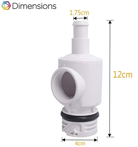 Conjunto de Conector para Robot Limpiafondos Piscina Polaris 180 280 380, D29 Adaptador de Desconexión Rápida, 9-100-9002 Válvula Reguladora de Presión y 9-100-3105 Depurador de Manguera de Barrido