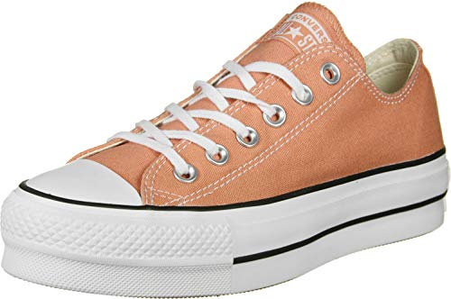 Converse Chuck Taylor All Stars, Zapatillas Mujer, Marfil (Desert Peach/White/Black 000), 41.5 EU