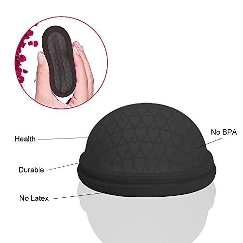 Copa Menstrual Plana de Silicona Suave Flexible Duradera y Reutilizable de Grado Medicinal - Kit de Higiene Personal Femenino - Incluye 1 Disco Extrafino con Cepillo Limpiador (Talla S)