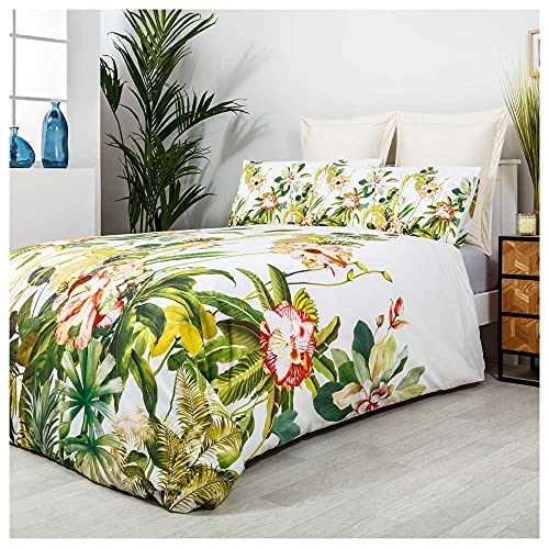 COTTON ARTean Funda Nordica Botanic Cama de 150 ALGODÓN 100%