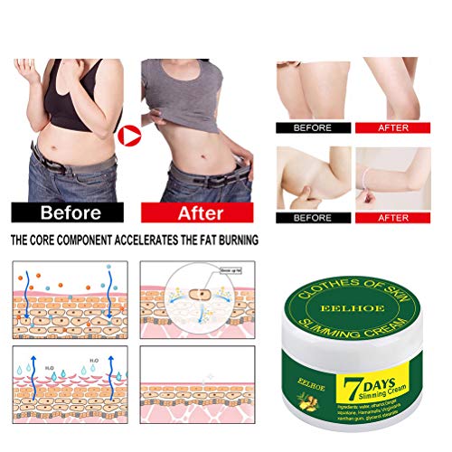 Crema adelgazante de jengibre anticelulítico para todo el cuerpo, para adelgazar, quemar grasa para adelgazar el abdomen, crema de masaje para cintura brazos muslos vientre para mujeres y hombres