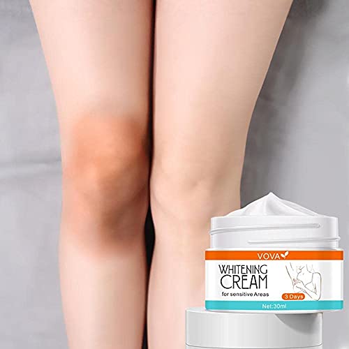 Crema blanqueadora corporal Crema iluminadora de la piel eficaz para axilas, rodillas, codos, áreas sensibles y privadas, repara y restaura la piel