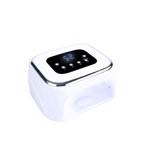 Cris nails - Lámpara secador de uñas UVLED con conexión de altavoz bluetooth 99W, color blanco