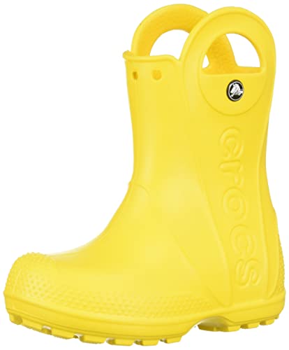 Crocs Handle It Rain Boot Unisex Niños Botas de agua, Amarillo (Yellow), 27/28 EU