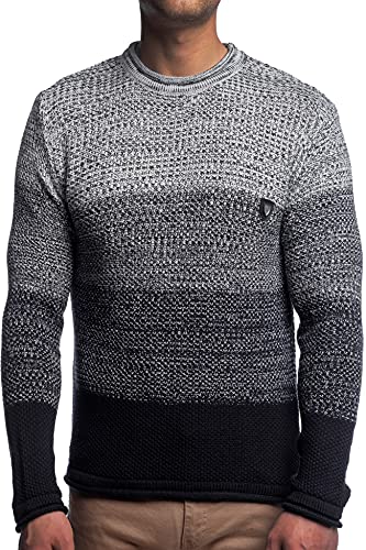 CRSM Karl's People K-113 - Jersey de punto de manga larga para hombre negro S