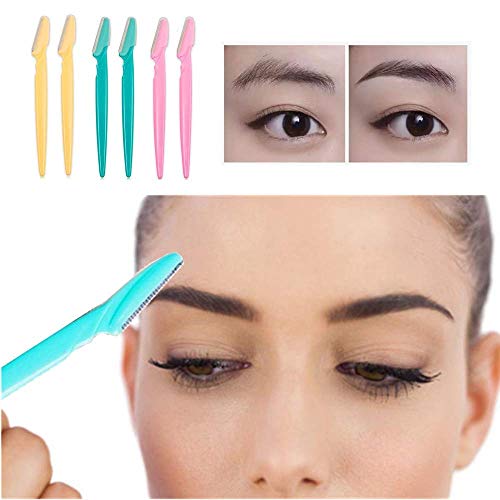 Cuchillas de afeitar de precisión para cejas de Niaguoji, para recortar y dar forma a las cejas, multiusos, exfoliante facial y moldeador de cejas