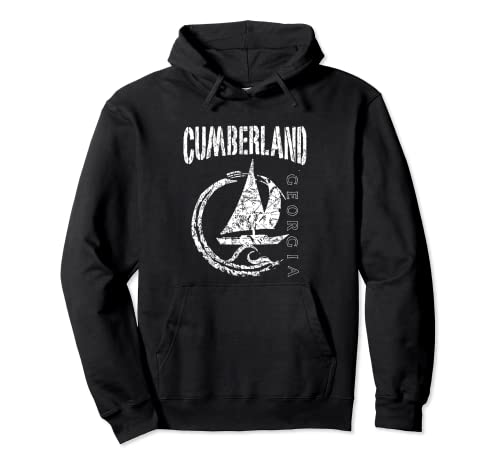 Cumberland Island Georgia Vela Souvenir Sudadera con Capucha