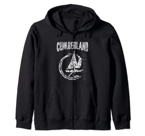 Cumberland Island Georgia Vela Souvenir Sudadera con Capucha