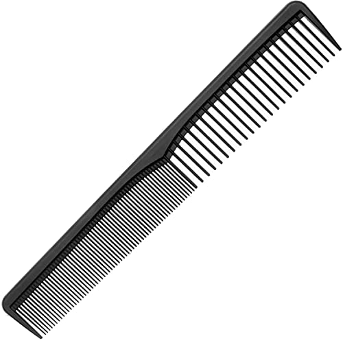 CYWVYNYT Peine de carbón antiestático, antirotura de pelo de plástico de carbono de alta resistencia, peine de peluquería y peine para el pelo y la barba para hombres