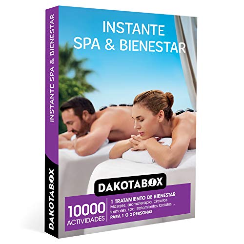 DAKOTABOX - Caja Regalo mujer hombre pareja idea de regalo - Instante spa & bienestar - 10000 actividades de bienestar como masajes, aromaterapia, spa y tratamientos