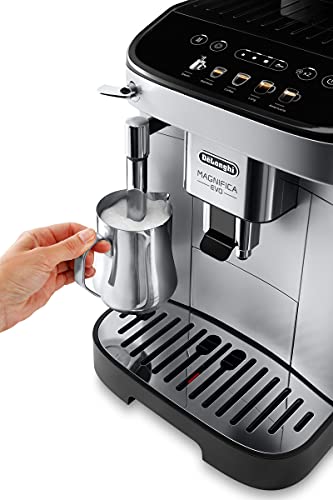 De'Longhi Perfetto Magnifica Evo, Cafetera superatomática para Café y Cappuccino, ECAM292.33.SB, Plata