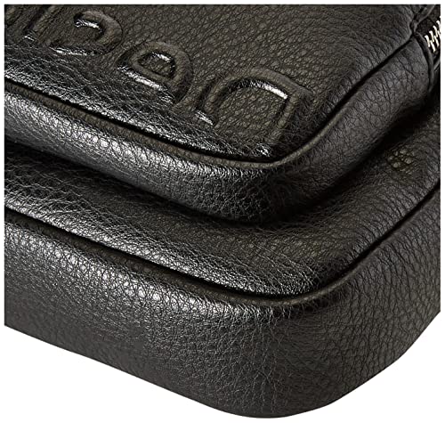 Desigual Bols_Embossed Half Cambr, Across Body Bag para Mujer, Negro, Einheitsgröße