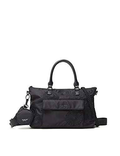 Desigual Bols_mandarala Padua Pc, Mano para Mujer, Negro, Einheitsgröße