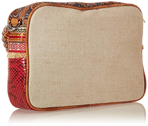 Desigual Fabric Across Body Bag, Mujer, marrón, U