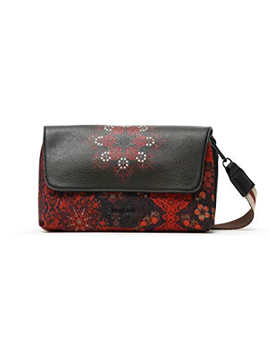 Desigual Fabric Across Body Bag, Mujer, Negro, U