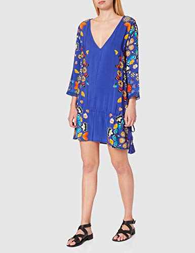 Desigual Top_maui Swimwear Cover Up, Azul, M para Mujer