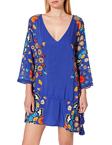 Desigual Top_maui Swimwear Cover Up, Azul, M para Mujer