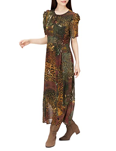 Desigual Vest_Salomon Vestido Informal, Verde, M para Mujer