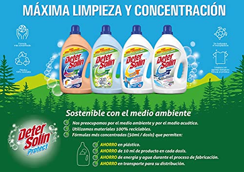 Detersolin Detergente Sensitive 0%, Pack de 4x33D, Total 132 Lavados (7,92L)…