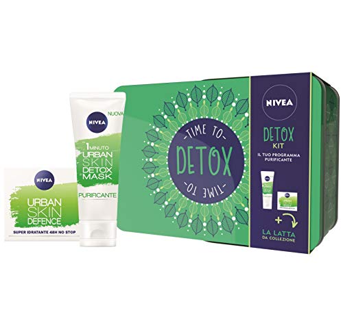 Detox Kit Set Regalo Urban Skin Defence Crema Giorno 50 ml+Urban Detox Mask 75 ml