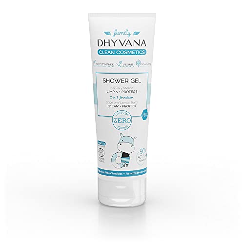 Dhyvana Family Shower Gel. Gel Syndet Piel & Cabello. Niños & Piel Atópica.