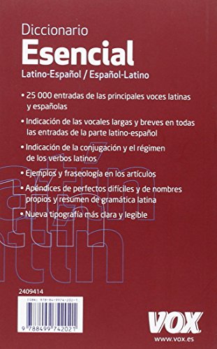 Diccionario Esencial Latino. Latino-Español/ Español-Latino (Vox - Lenguas Clásicas)
