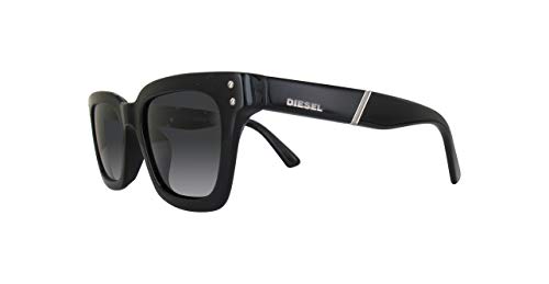 Diesel DL0240 01A 45 Monturas de Gafas, Negro (Negro LucidoFumo), 45.0 Unisex Adulto