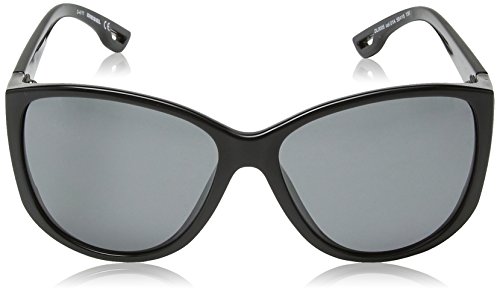 Diesel - Gafas de sol Wayfarer DL0005, Shiny Black Frame / Gradient Grey