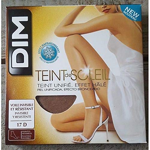 Dim Teint de Soleil Panty Medias, Terracotta, 4 para Mujer