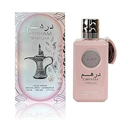 Dirham Wardi 100 ml EDP parfum arabe pour femme jasmin, vanille, rose parfum vaporisateur longue durée