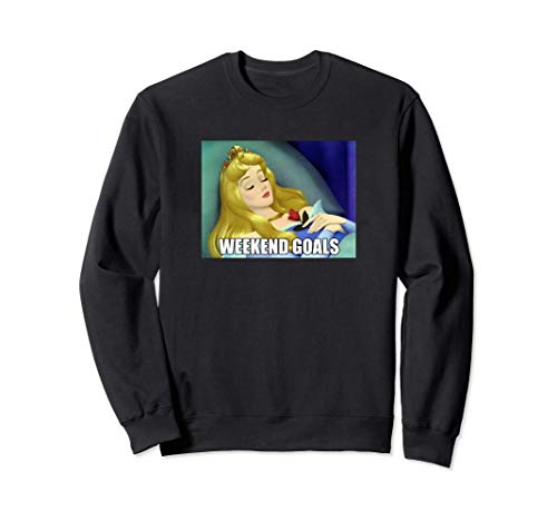 Disney Sleeping Beauty Aurora Weekend Goals Sudadera