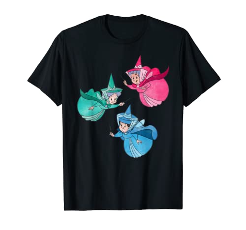 Disney Sleeping Beauty Good Fairies Flora Fauna Merryweather Camiseta