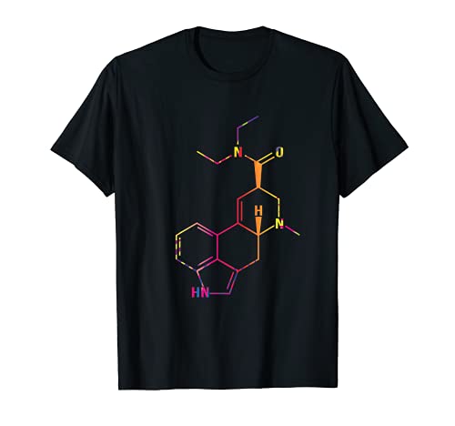 Divertido LSD Molécula Psicodélico Caída Ácido Camiseta