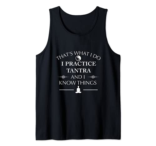 Divertido practico tantra y sé cosas Tantric Yoga Camiseta sin Mangas