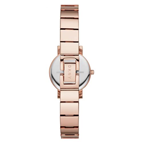 DKNY - Reloj analógico Soho de Cuarzo con Correa de Acero Inoxidable en Oro Rosa para Mujer NY2884