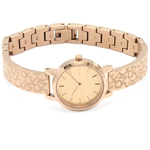 DKNY - Reloj analógico Soho de Cuarzo con Correa de Acero Inoxidable en Oro Rosa para Mujer NY2884