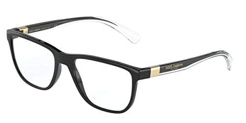 Dolce & Gabbana DG 5053 675 - Gafas rectangulares (plástico, 54 mm), color negro